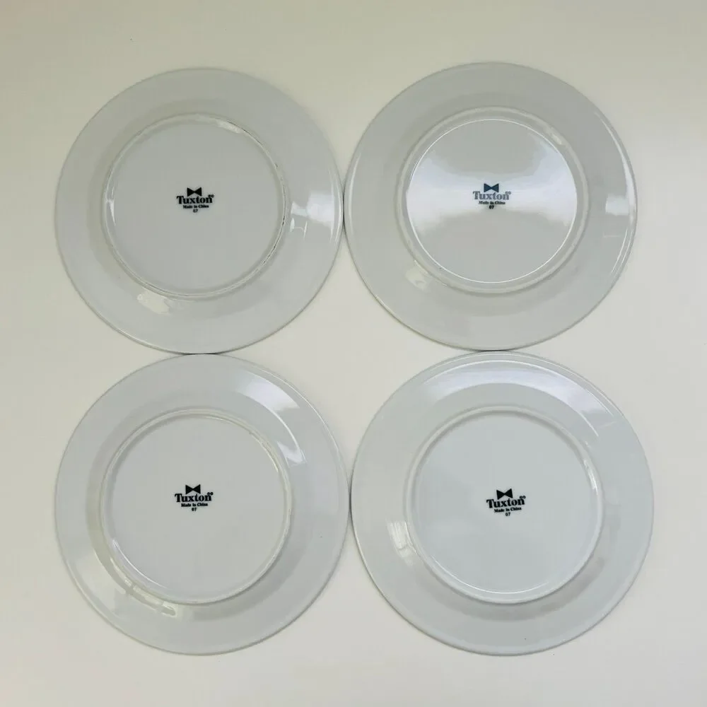 TUXTON Bright White Alaska ALA-90 Wide Rim Rolled Edges 9